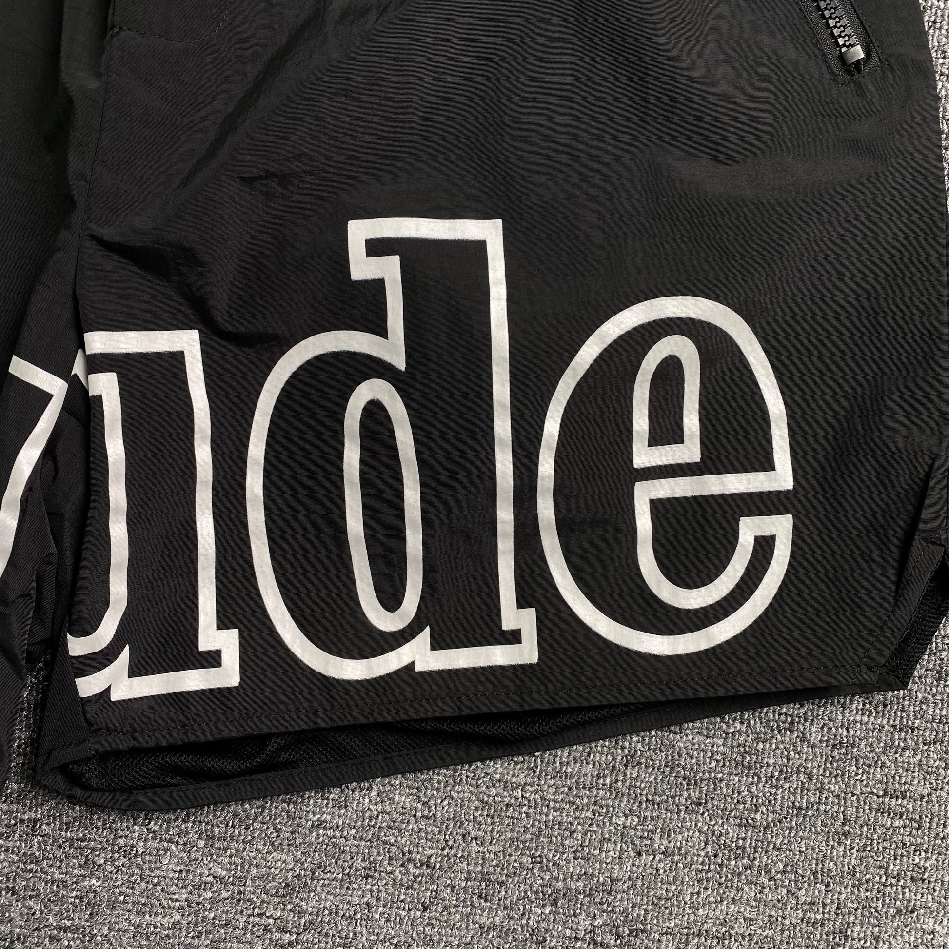 RHUDE RH LOGO SHORTS BLACK-Drip Store Argentina