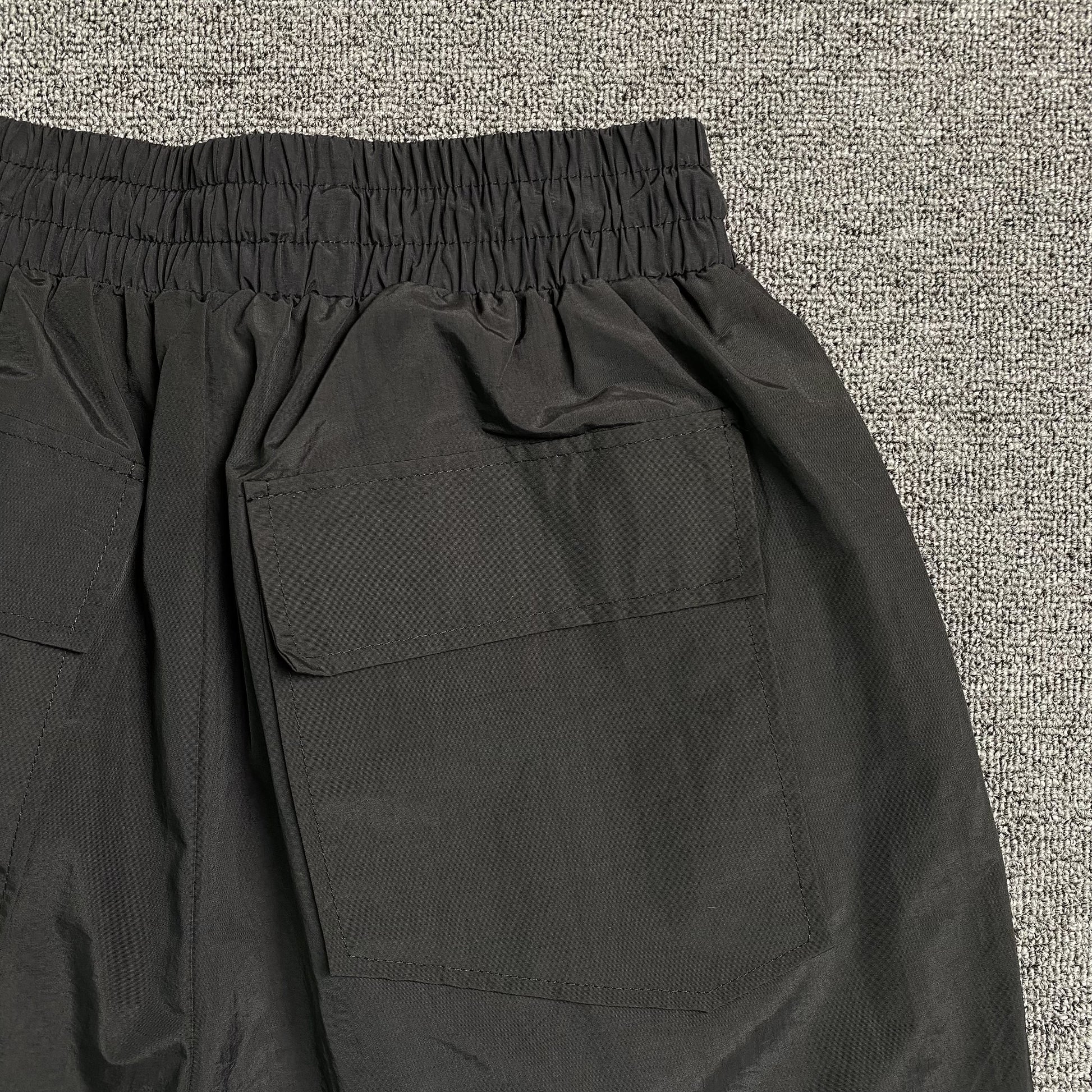 RHUDE RH LOGO SHORTS BLACK-Drip Store Argentina