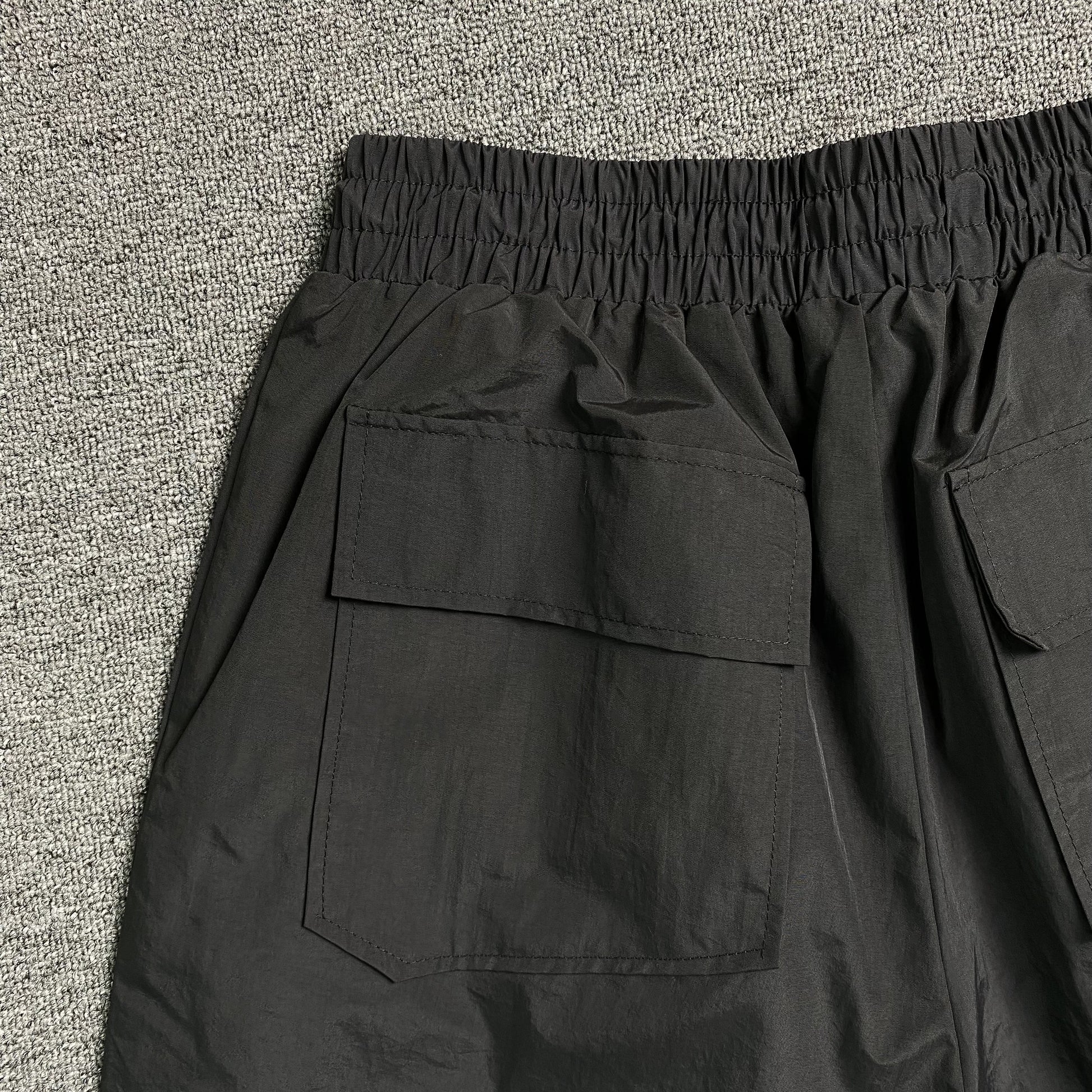RHUDE RH LOGO SHORTS BLACK-Drip Store Argentina