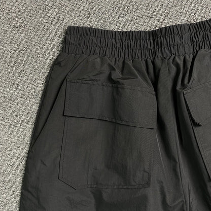 RHUDE RH LOGO SHORTS BLACK-Drip Store Argentina
