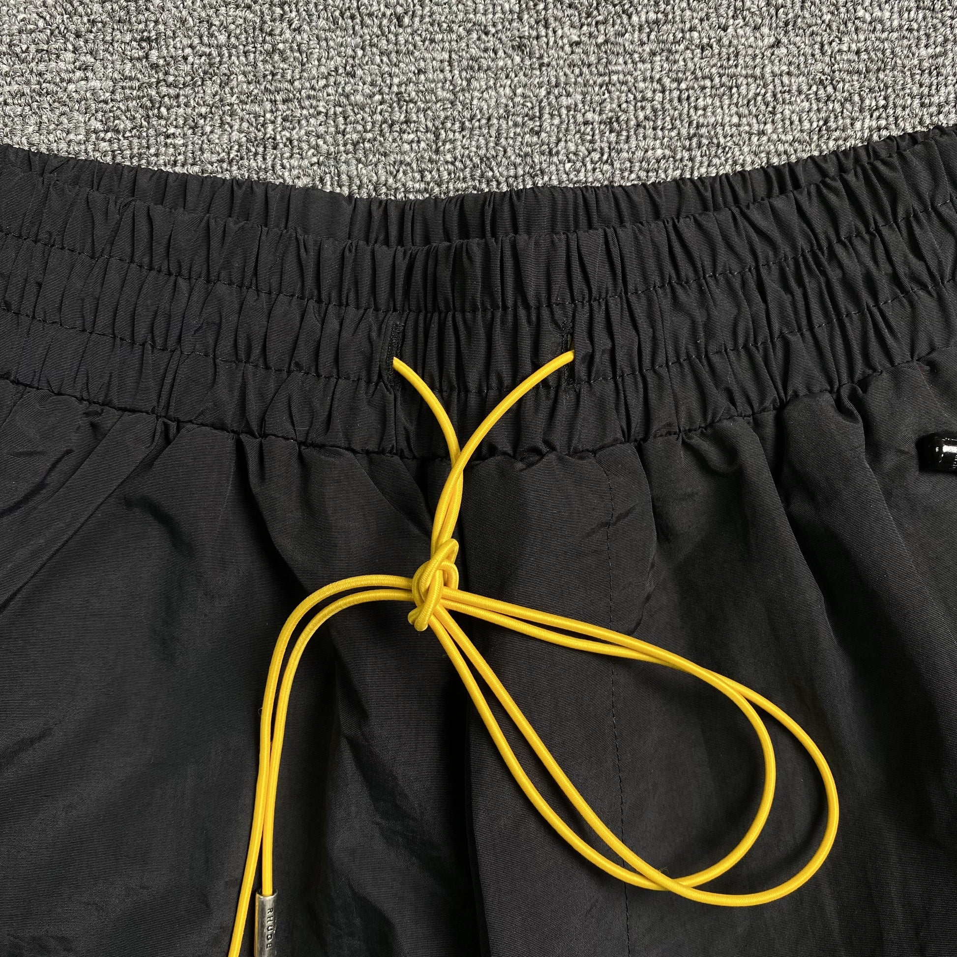 RHUDE RH LOGO SHORTS BLACK-Drip Store Argentina