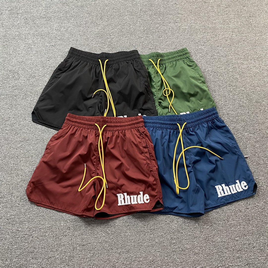 RHUDE RH LOGO SHORTS BLUE-Drip Store Argentina