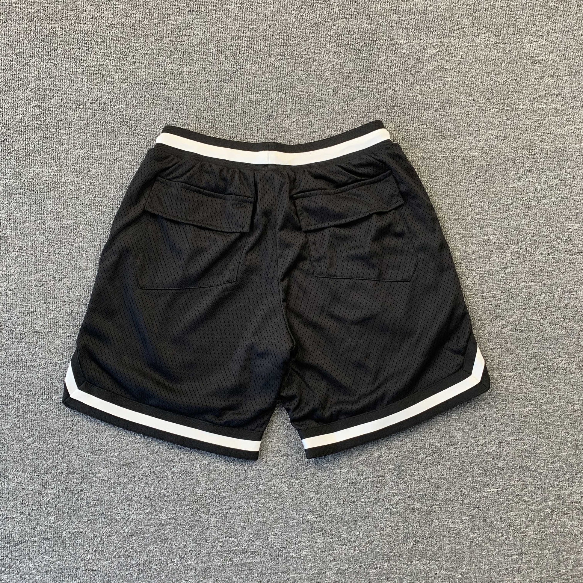 RHUDE SHORTS BLACK-Drip Store Argentina