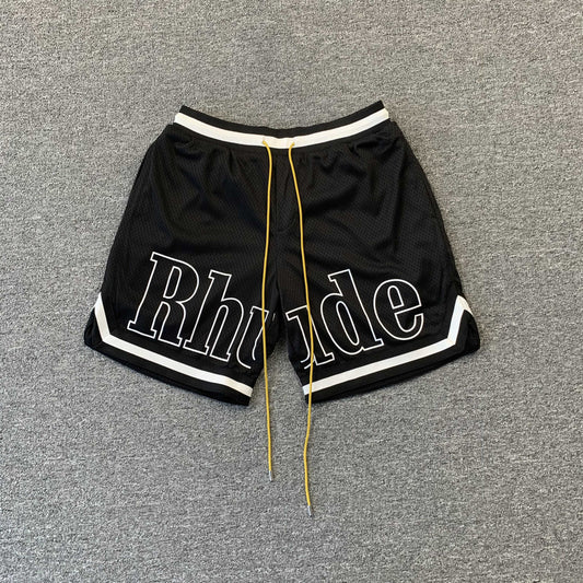 RHUDE SHORTS BLACK-Drip Store Argentina
