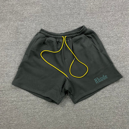 RHUDE SHORTS BLACK-Drip Store Argentina