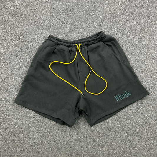 RHUDE SHORTS BLACK-Drip Store Argentina