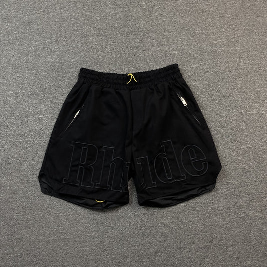 RHUDE SHORTS BLACK-Drip Store Argentina