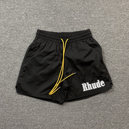 RHUDE SHORTS BLACK-Drip Store Argentina