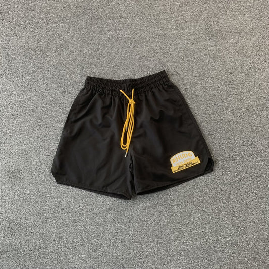 RHUDE SHORTS BLACK-Drip Store Argentina