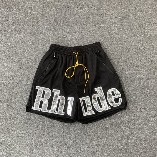 RHUDE SHORTS BLACK-Drip Store Argentina