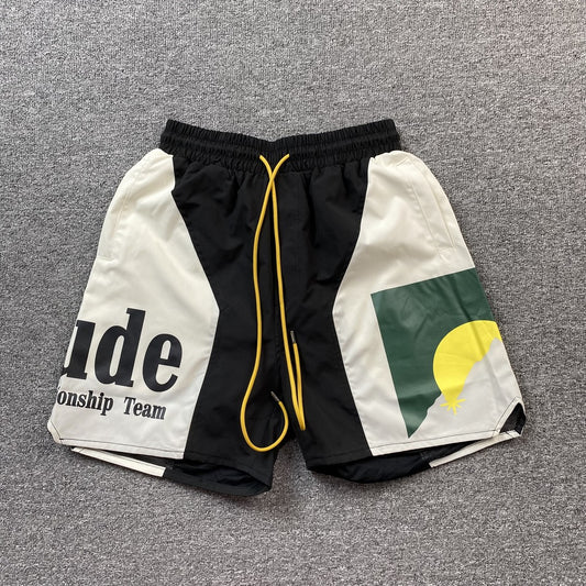 RHUDE SHORTS BLACK-Drip Store Argentina