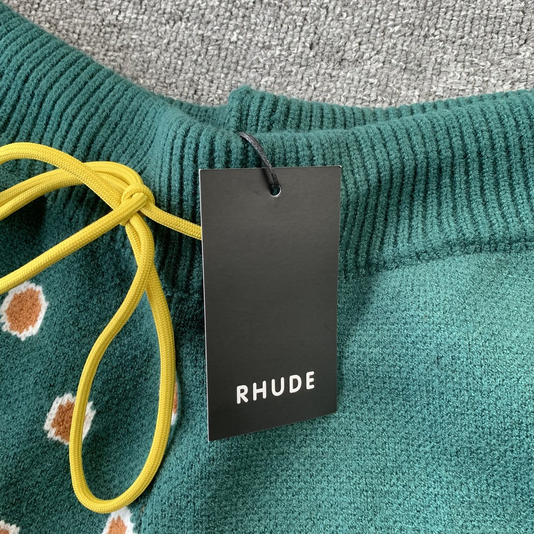 RHUDE SHORTS GREEN-Drip Store Argentina