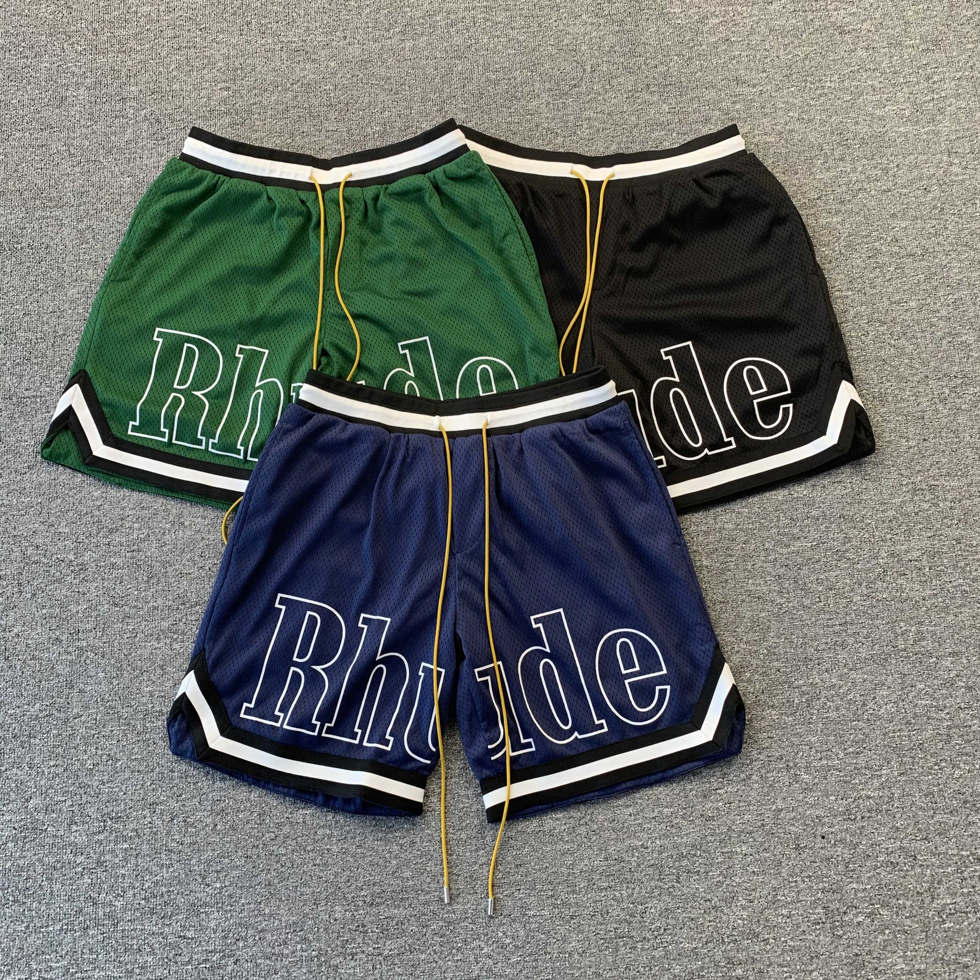 RHUDE SHORTS GREEN-Drip Store Argentina