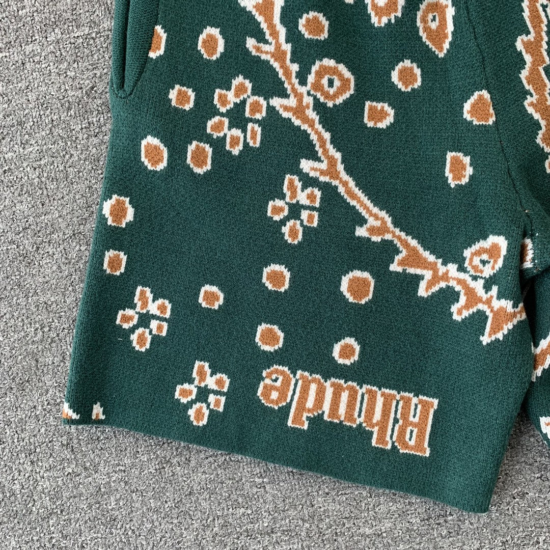 RHUDE SHORTS GREEN-Drip Store Argentina