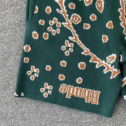 RHUDE SHORTS GREEN-Drip Store Argentina
