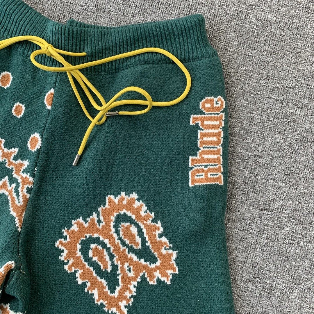 RHUDE SHORTS GREEN-Drip Store Argentina