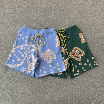 RHUDE SHORTS GREEN-Drip Store Argentina