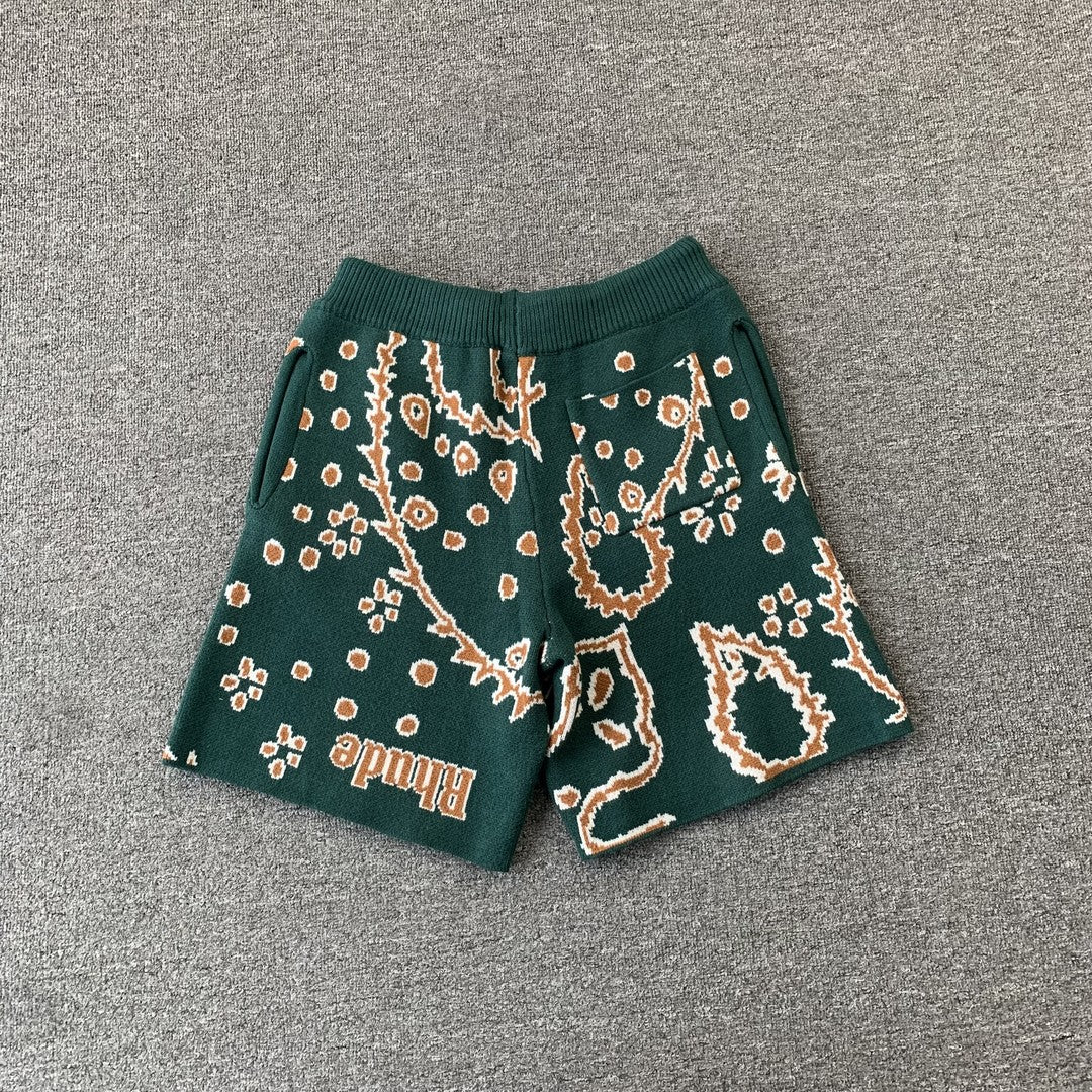 RHUDE SHORTS GREEN-Drip Store Argentina