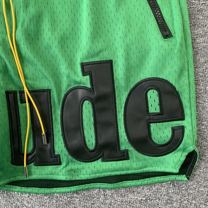 RHUDE SHORTS GREEN-Drip Store Argentina