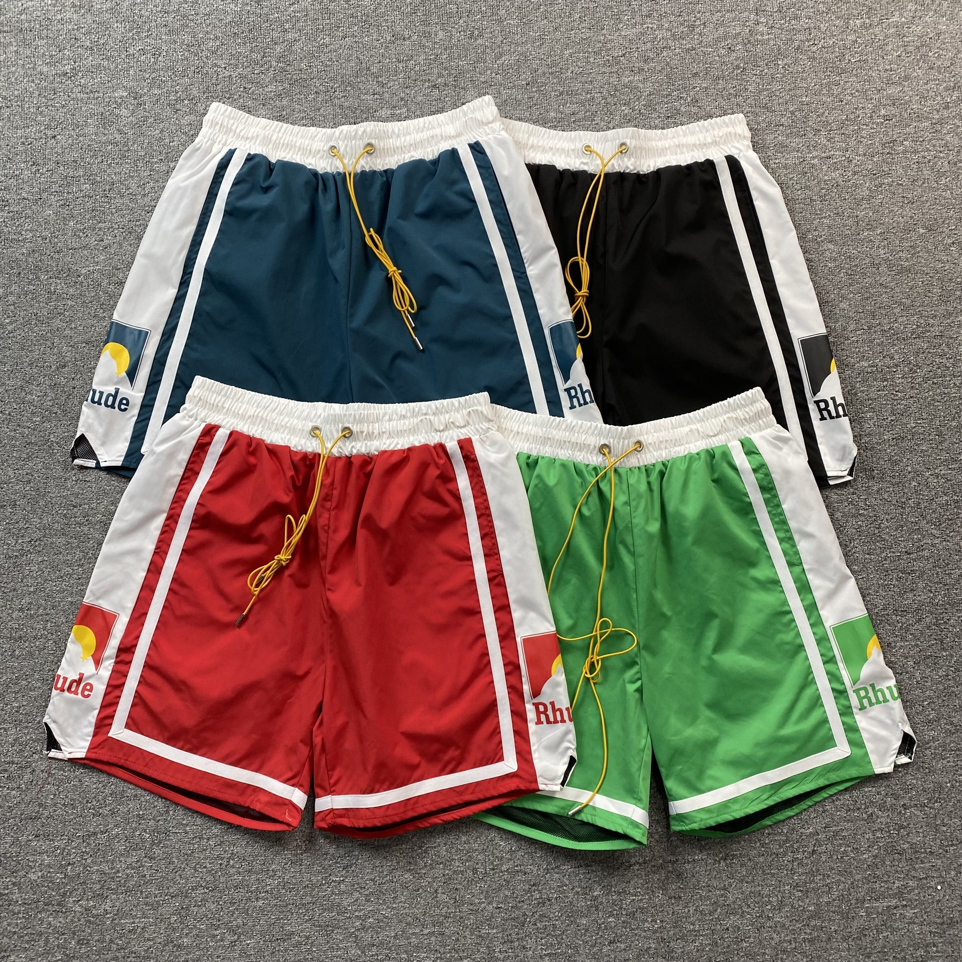RHUDE SHORTS GREEN-Drip Store Argentina