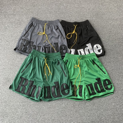 RHUDE SHORTS GREEN-Drip Store Argentina