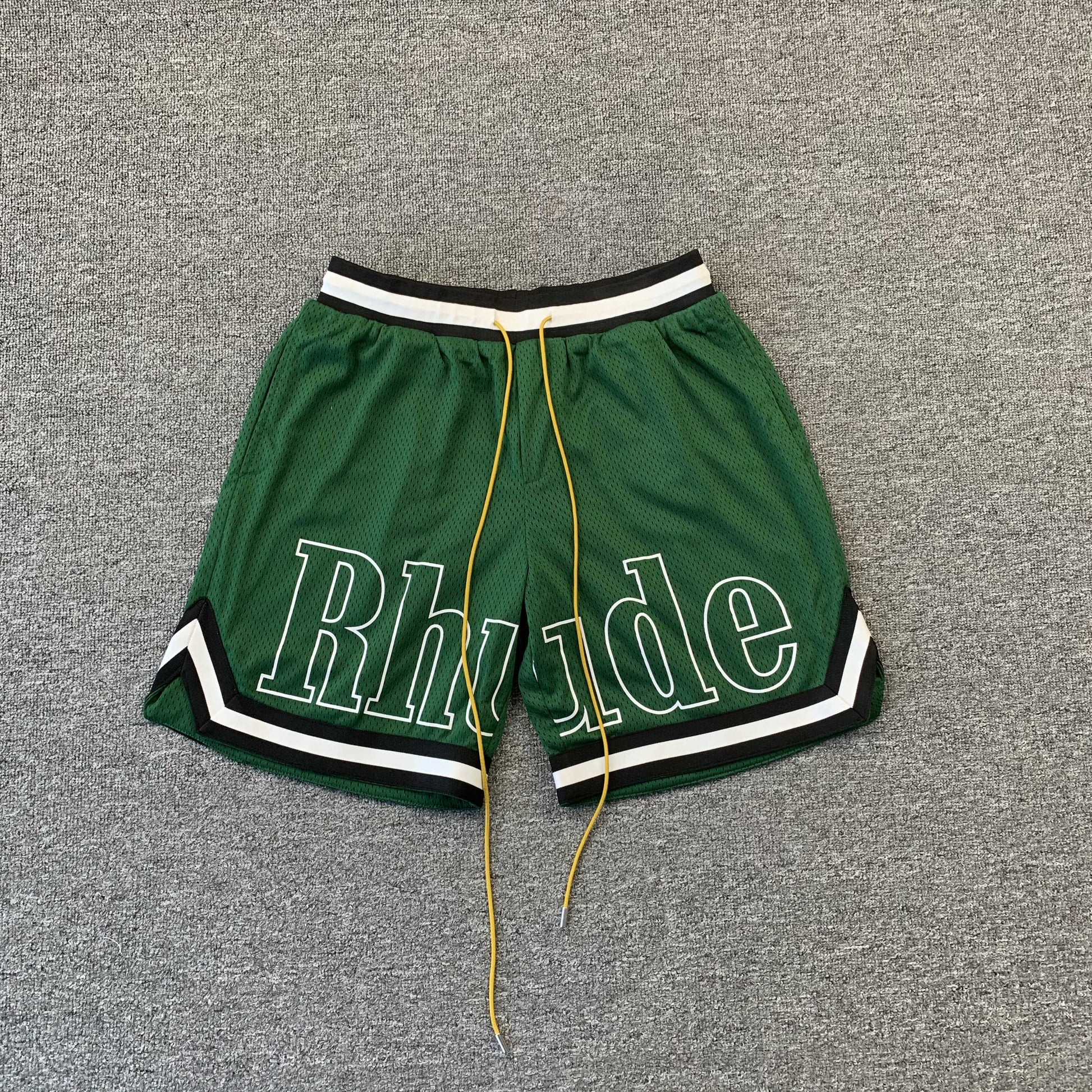 RHUDE SHORTS GREEN-Drip Store Argentina