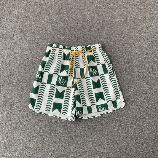RHUDE SHORTS GREEN-Drip Store Argentina