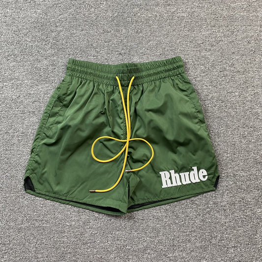 RHUDE SHORTS GREEN-Drip Store Argentina