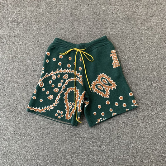 RHUDE SHORTS GREEN-Drip Store Argentina