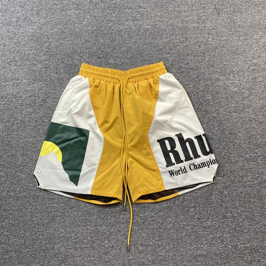 RHUDE SHORTS YELLOW-Drip Store Argentina