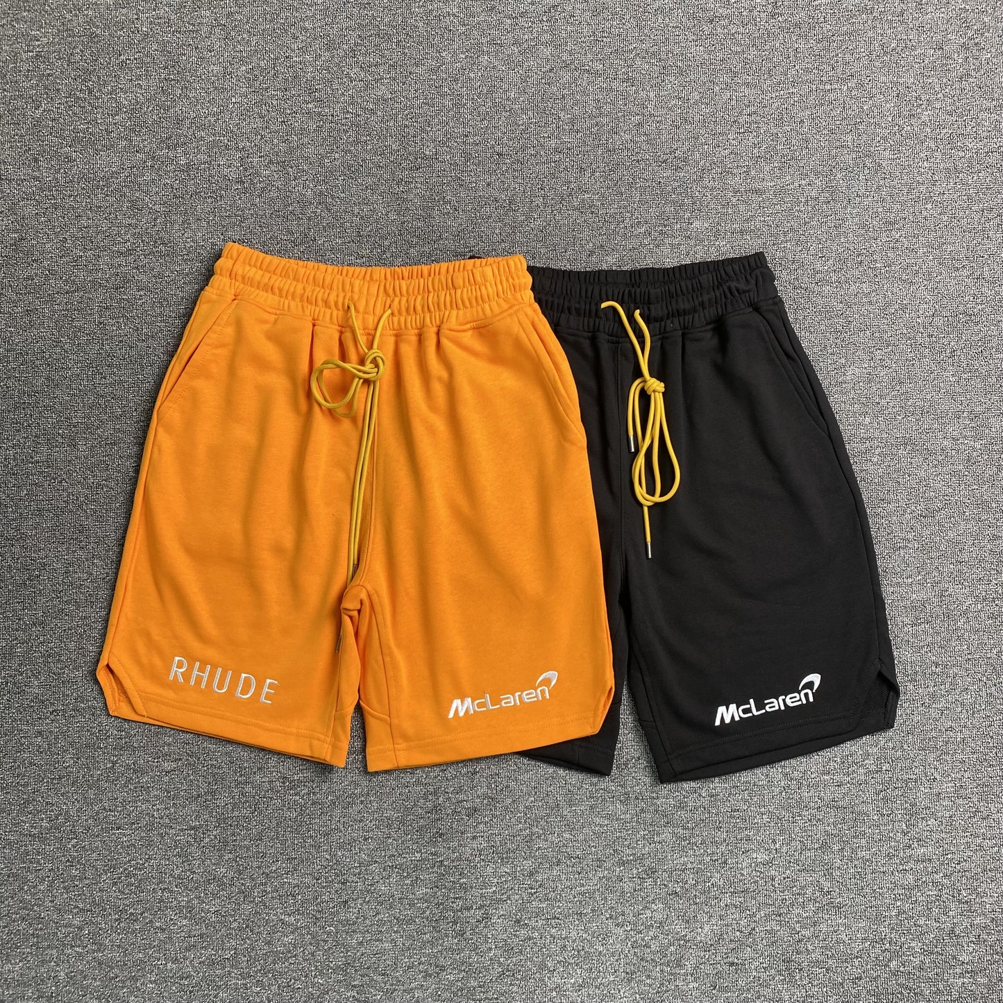 rhude-x-mclaren-shorts-orange-12-Drip Store Argentina