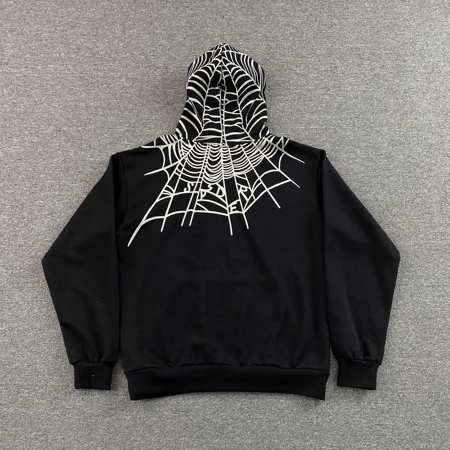 Sp5der Heavy Web Hoodie Black
