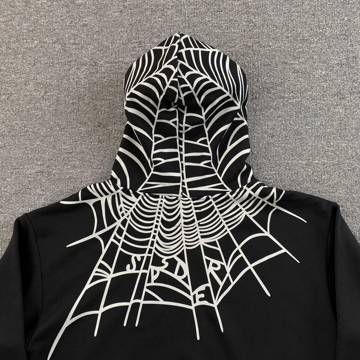 Sp5der Heavy Web Hoodie Black