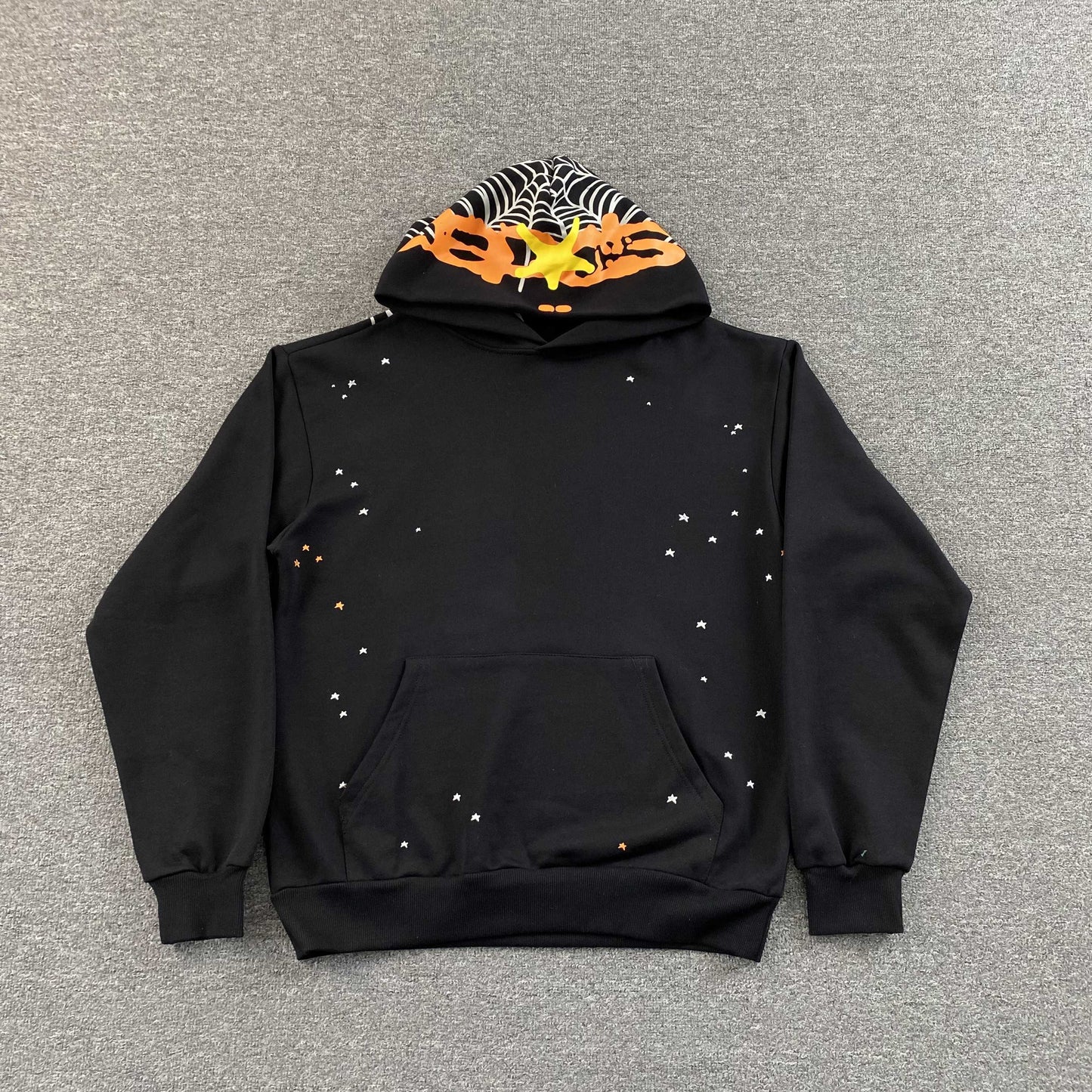 Sp5der Heavy Web Hoodie Black