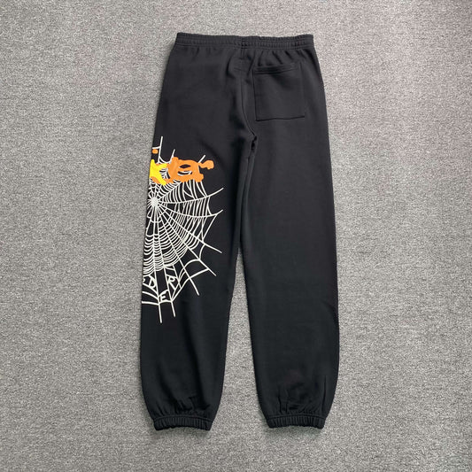 Sp5der Heavy Web Sweatpants Black
