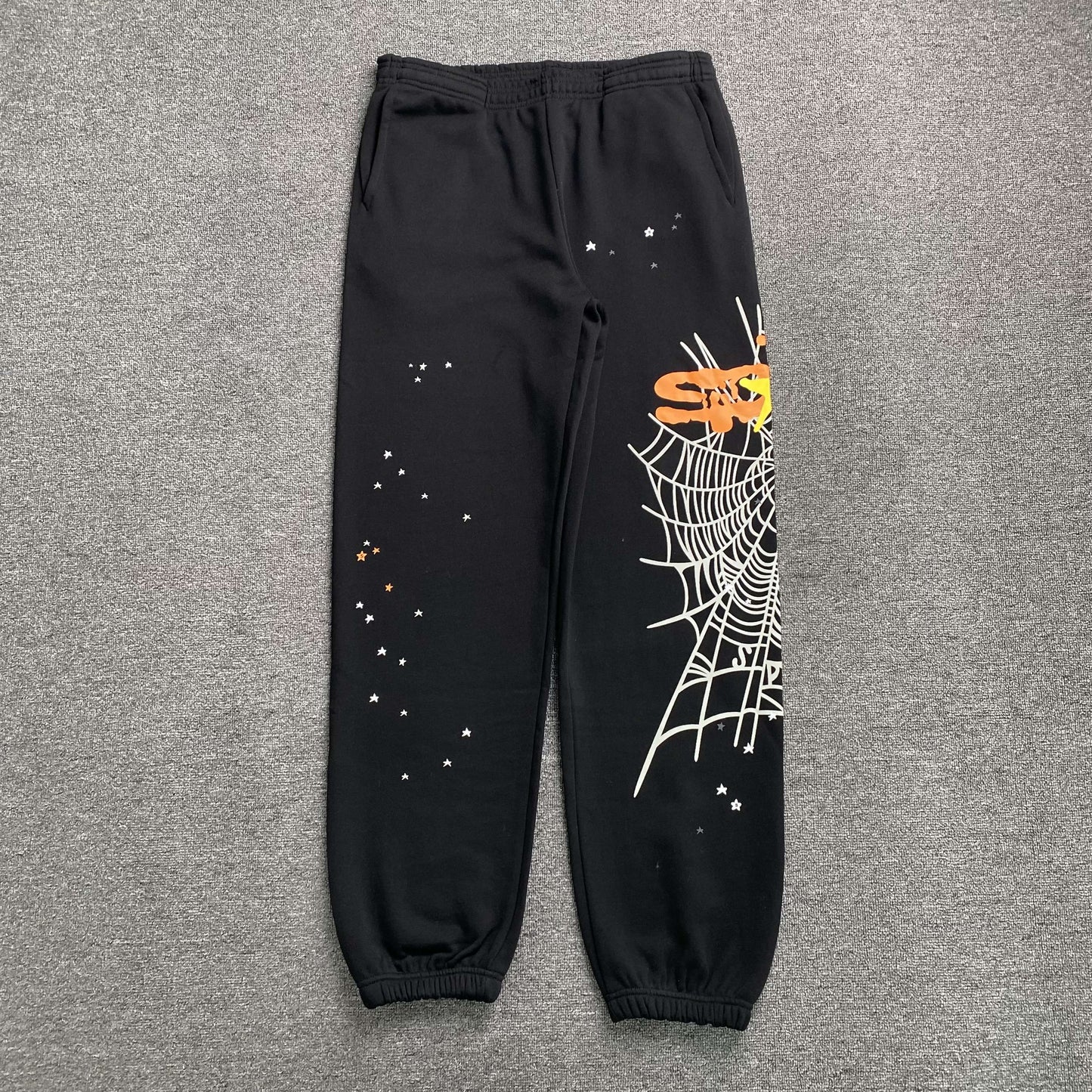 Sp5der Heavy Web Sweatpants Black