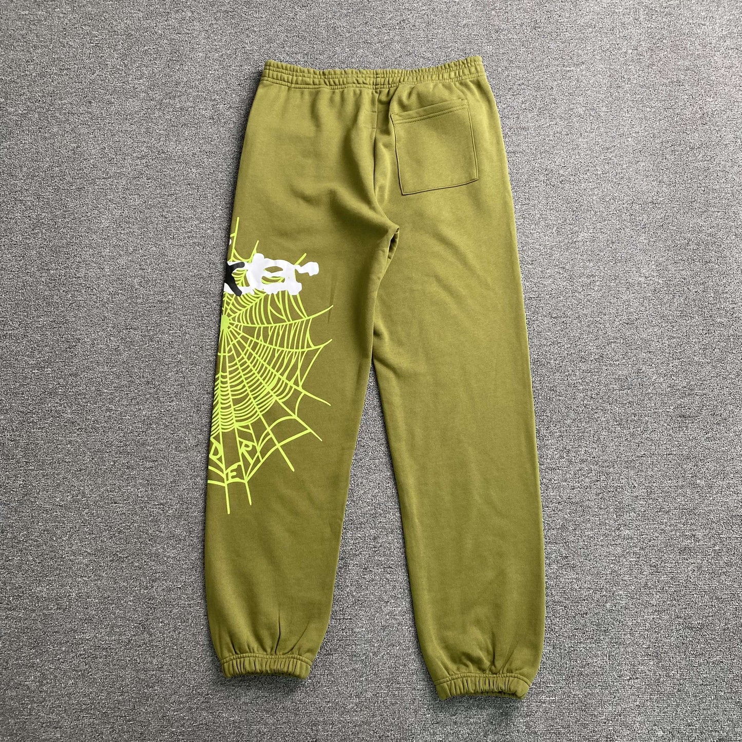 Sp5der Heavy Web Sweatpants Olive