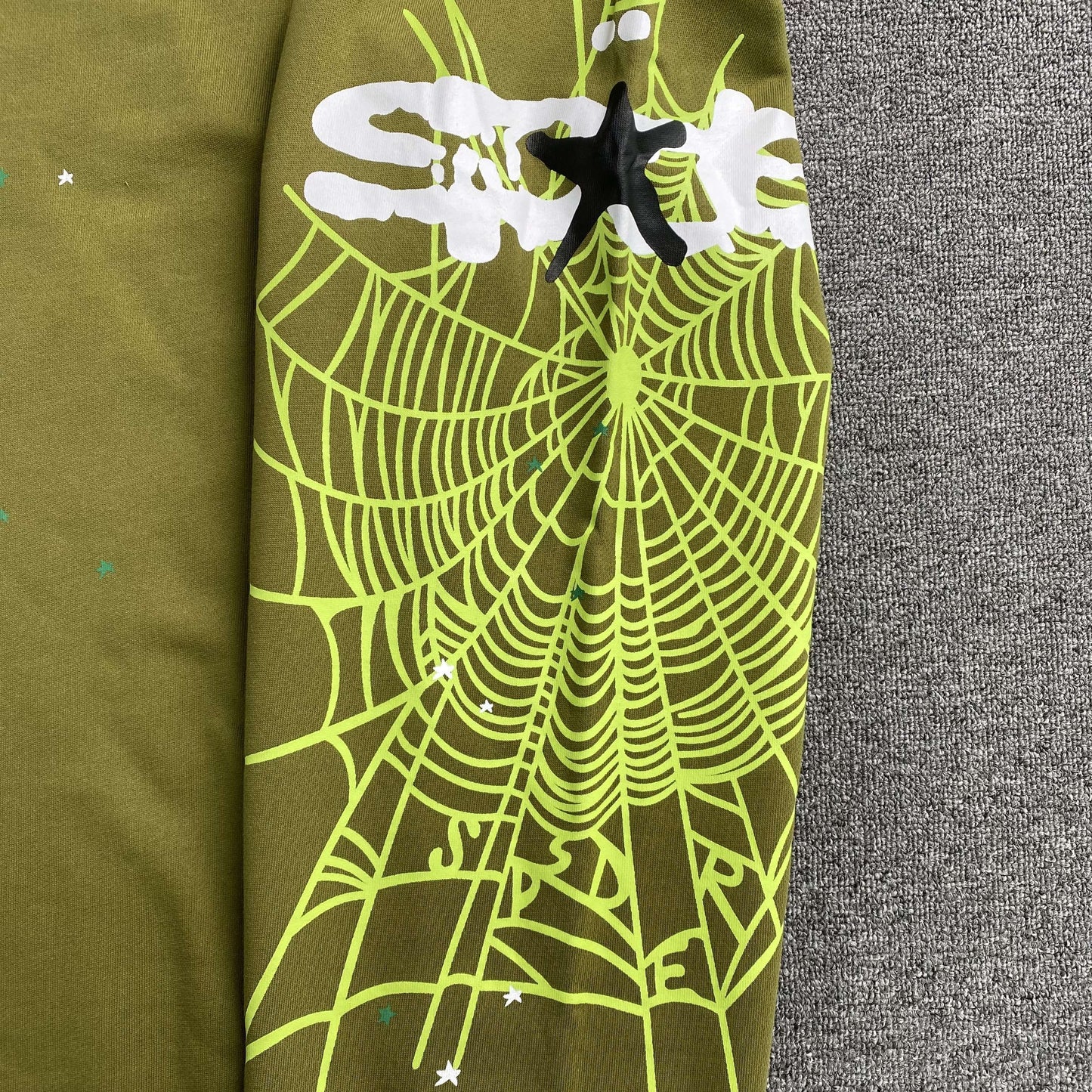 Sp5der Heavy Web Sweatpants Olive