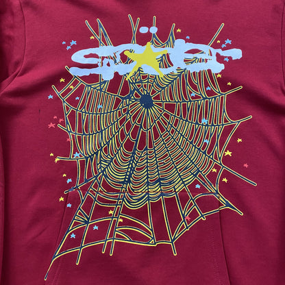 SP5DER LOGO HOODIE MAROON-Drip Store Argentina