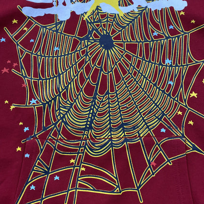 SP5DER LOGO HOODIE MAROON-Drip Store Argentina