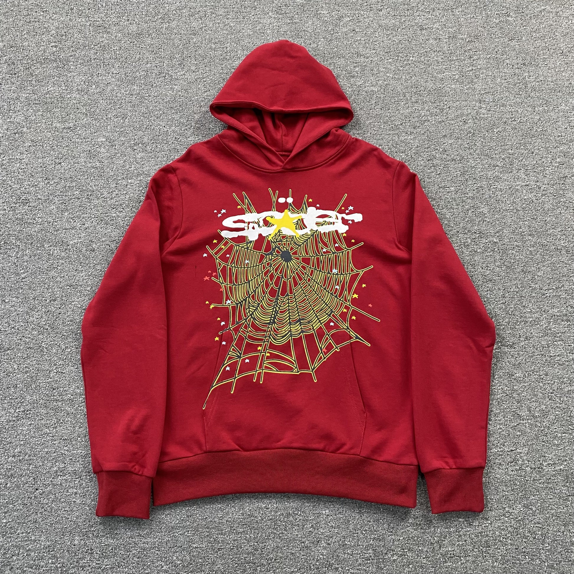 SP5DER LOGO HOODIE MAROON-Drip Store Argentina
