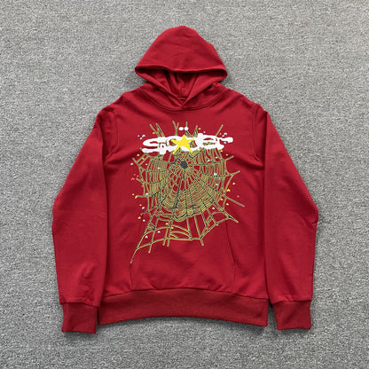 SP5DER LOGO HOODIE MAROON-Drip Store Argentina