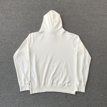 SP5DER OG RHINESTONE LOGO HOODIE WHITE-Drip Store Argentina