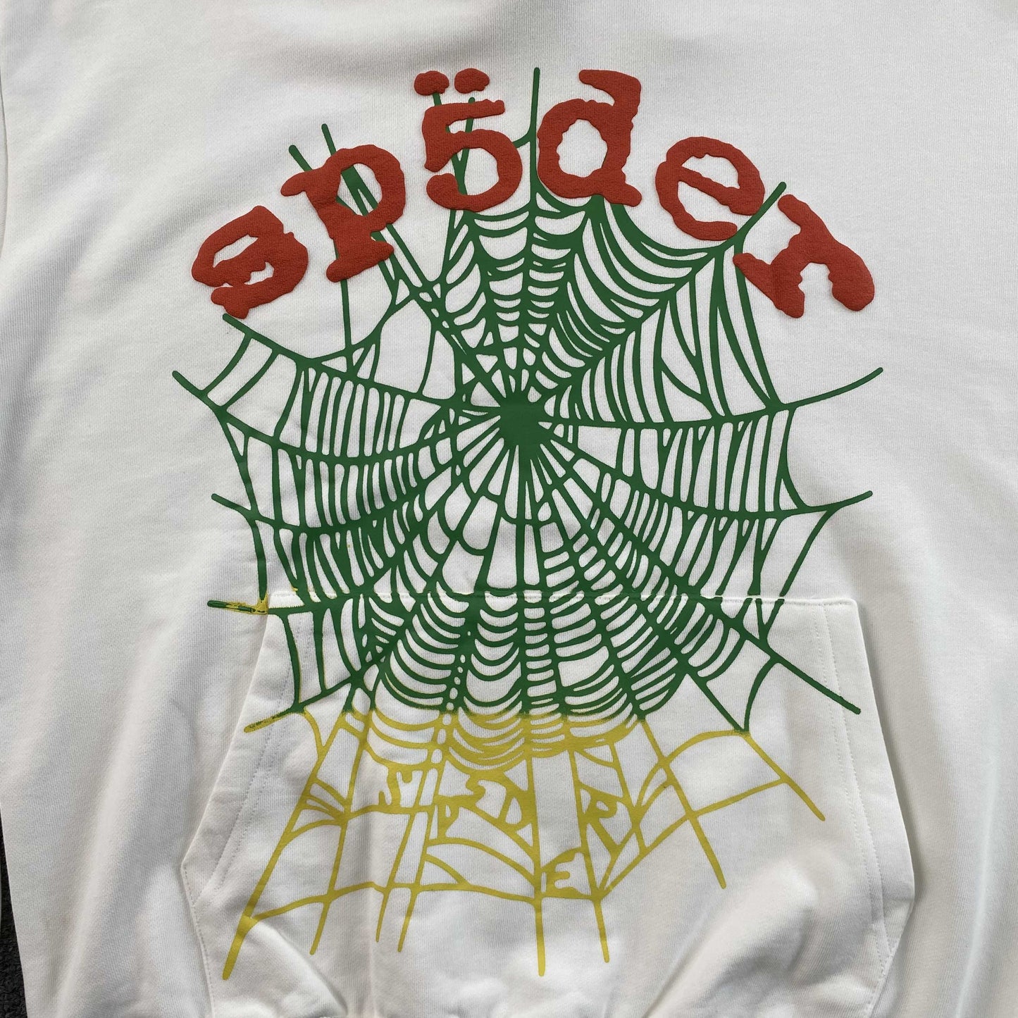Sp5der OG Web V2 Gradient Hoodie White
