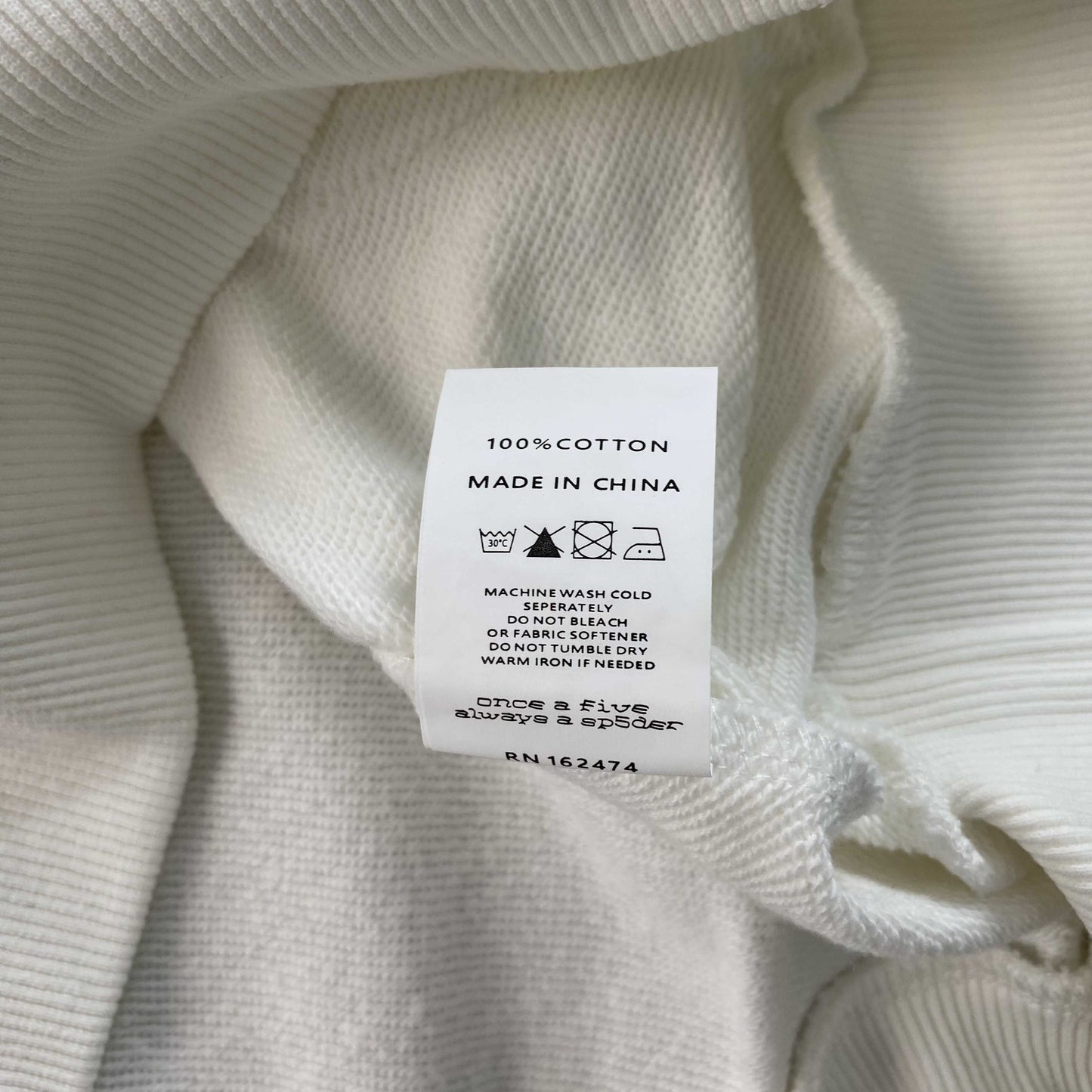Sp5der OG Web V2 Gradient Hoodie White