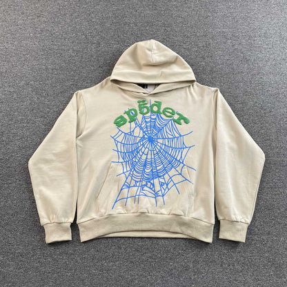 Sp5der OG Web V2 Hoodie Cream
