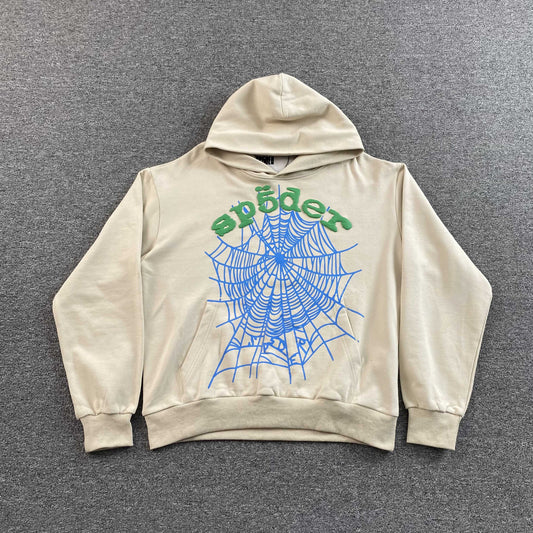 Sp5der OG Web V2 Hoodie Cream