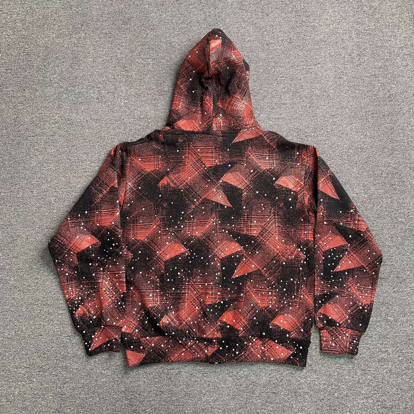 Sp5der Star Plaid Jacket Red