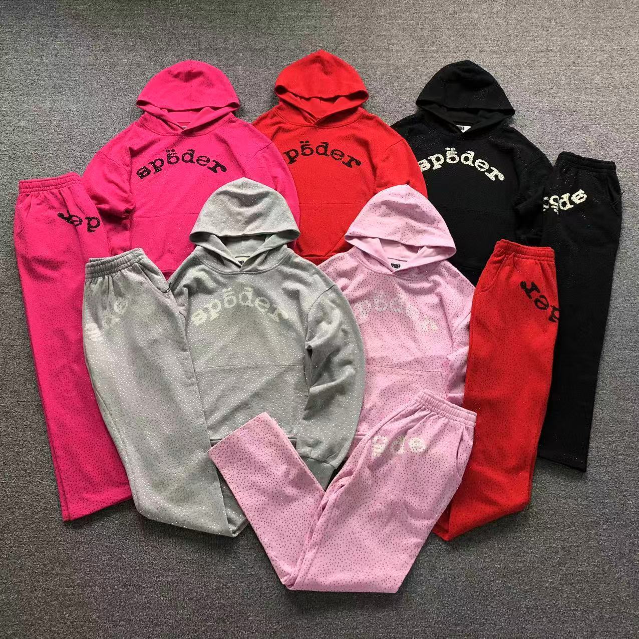 Sp5der VVS Sweatpants Pink