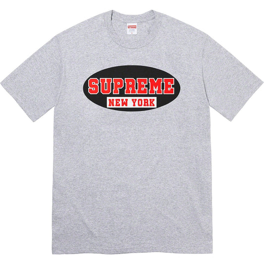 SUPREME NEW YORK TEE HEATHER GREY